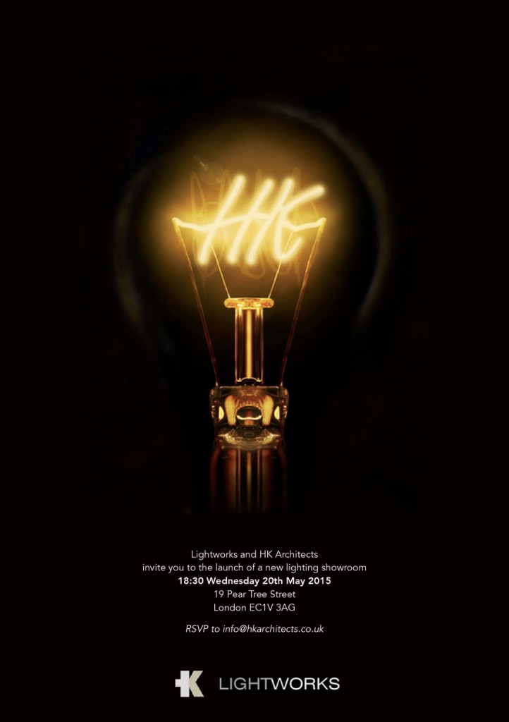 HK Lightworks showroom party invite